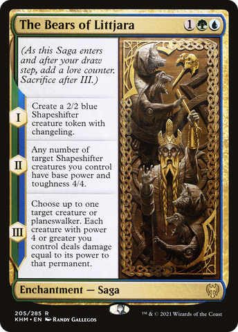 {R} The Bears of Littjara [Kaldheim][KHM 205]