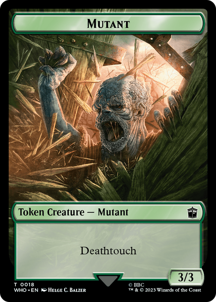 {T} Soldier // Mutant Double-Sided Token [Doctor Who Tokens][TWHO 8//18]
