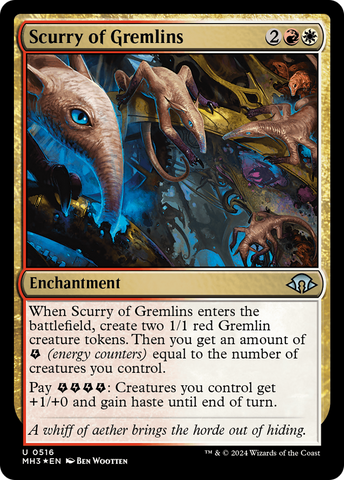{C} Scurry of Gremlins (Ripple Foil) [Modern Horizons 3][MH3 516]