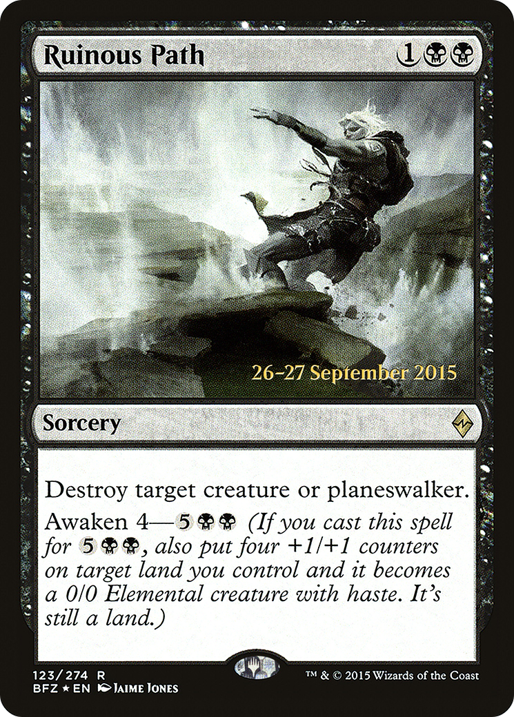 {R} Ruinous Path [Battle for Zendikar Prerelease Promos][PR BFZ 123]