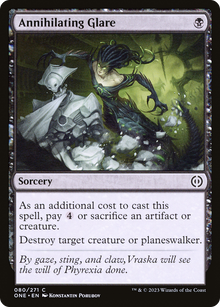 {C} Annihilating Glare [Phyrexia: All Will Be One][ONE 080]