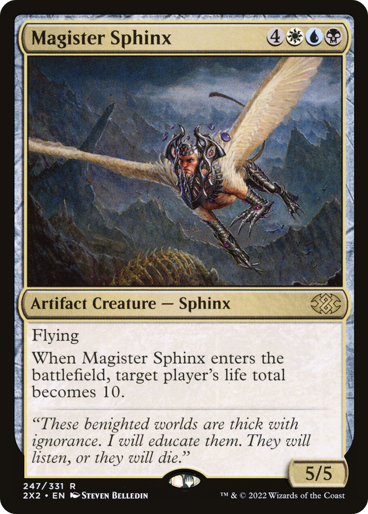 {R} Magister Sphinx (Foil) [Double Masters 2022] [2X2 247]