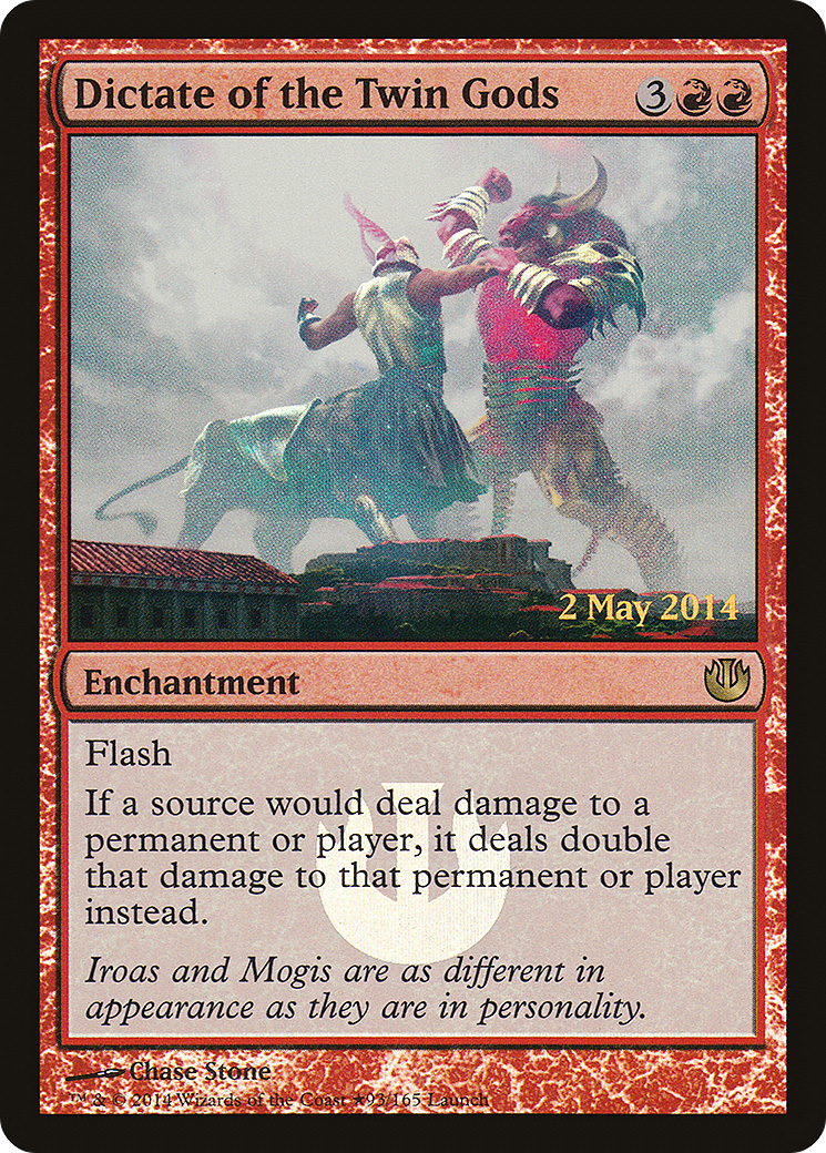 {R} Dictate of the Twin Gods (Launch) [Journey into Nyx Promos][PA JOU 093] - Misty Mountain Games