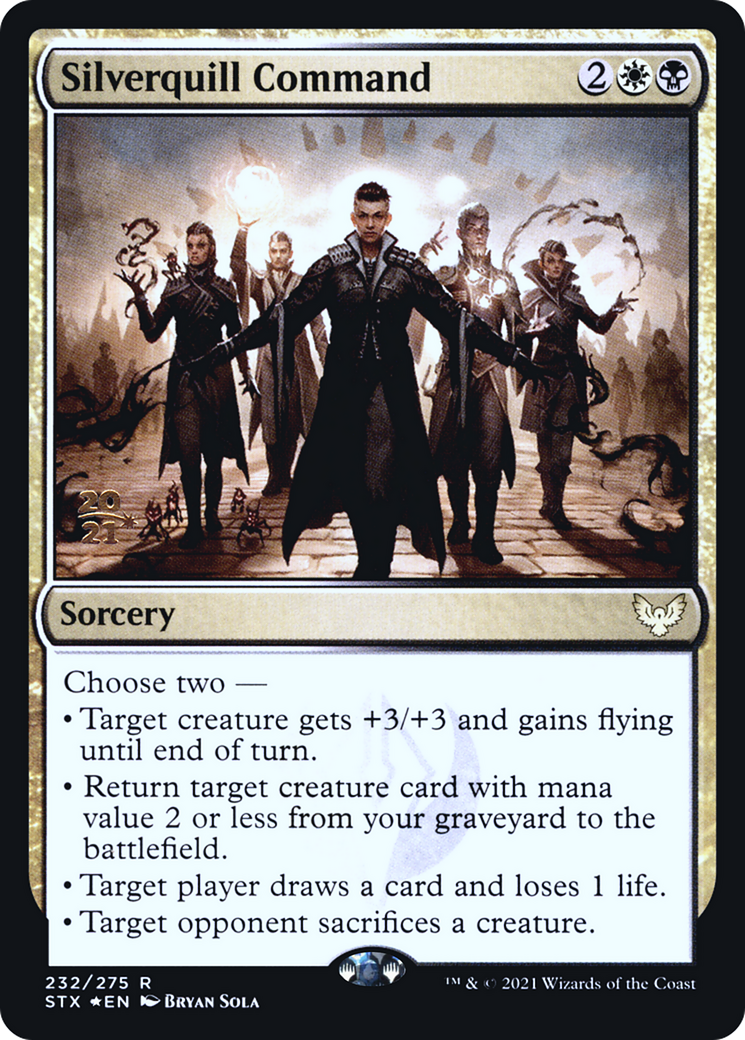{R} Silverquill Command [Strixhaven: School of Mages Prerelease Promos][PR STX 232]