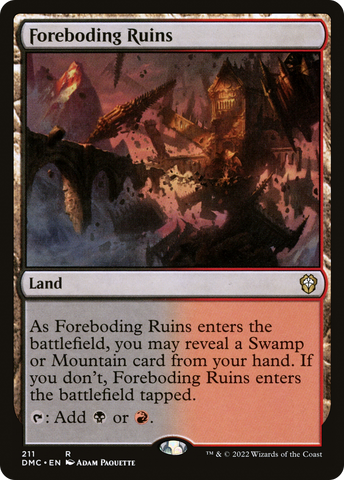 {R} Foreboding Ruins [Dominaria United Commander][DMC 211]