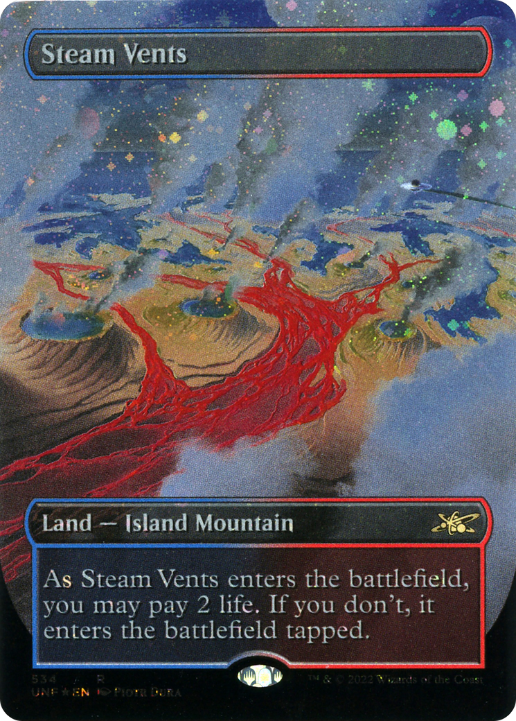 {R} Steam Vents (Borderless) (Galaxy Foil) [Unfinity][UNF 283]