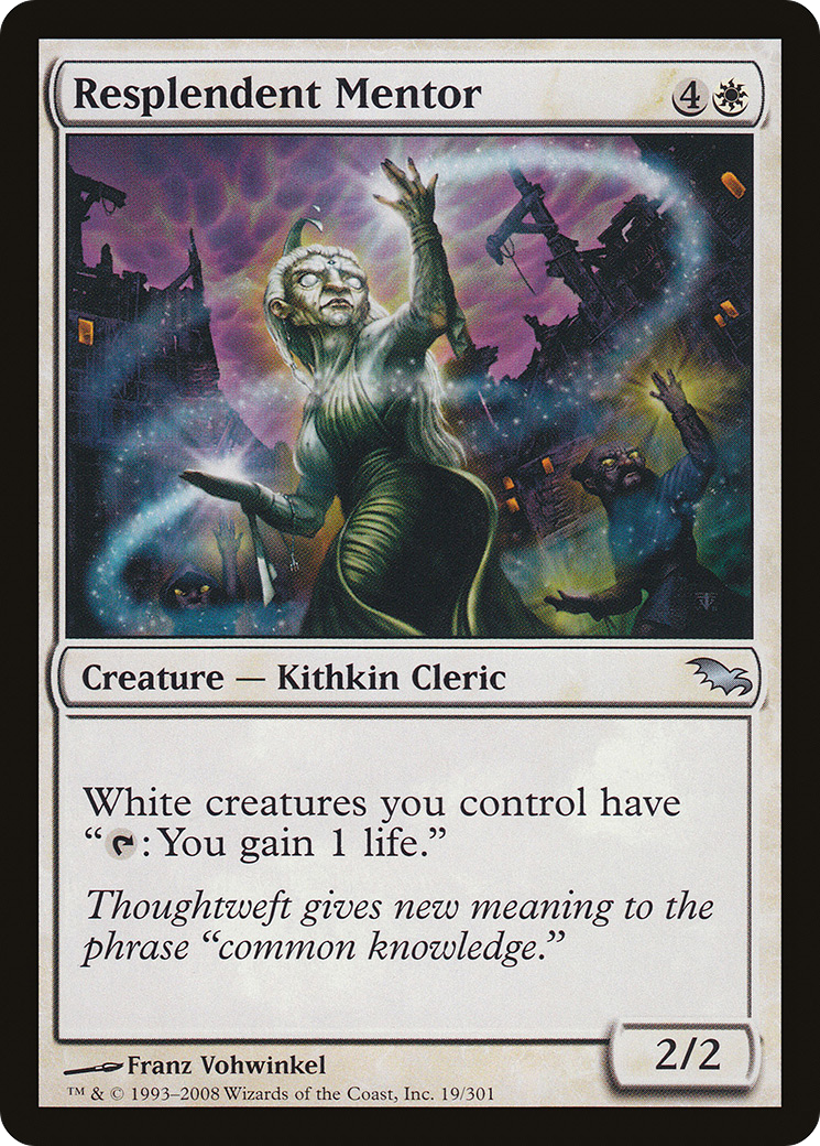 {C} Resplendent Mentor [Shadowmoor][SHM 019] - Misty Mountain Games