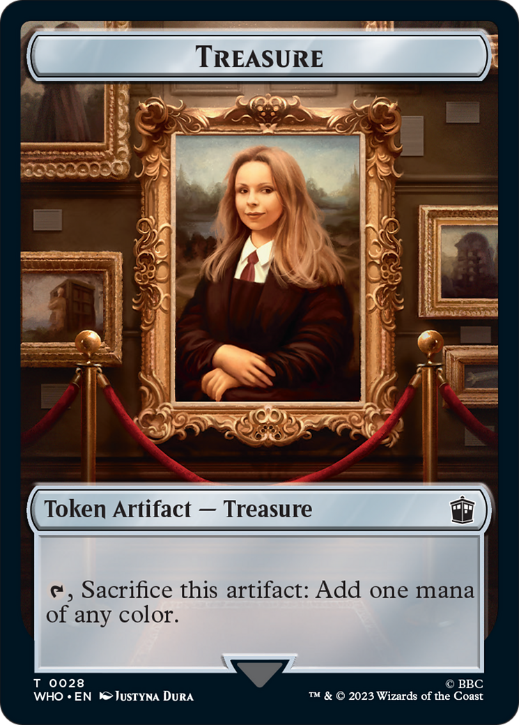 {T} Horse // Treasure (0028) Double-Sided Token [Doctor Who Tokens][TWHO 4//28]