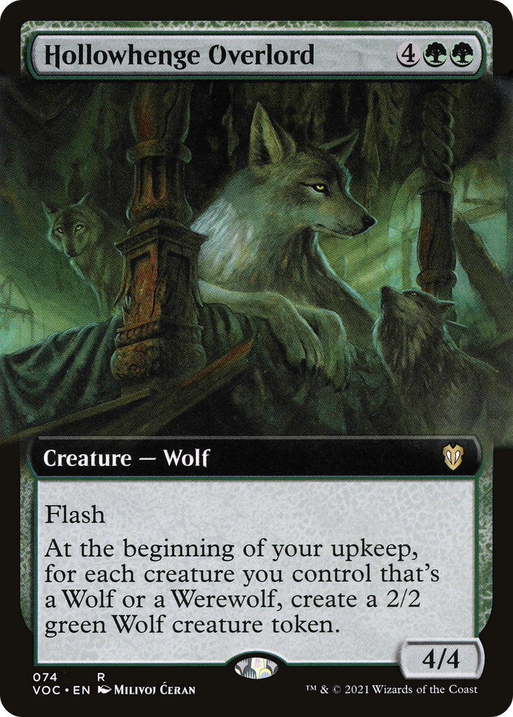 {R} Hollowhenge Overlord (Extended Art) [Innistrad: Crimson Vow Commander][VOC 074]