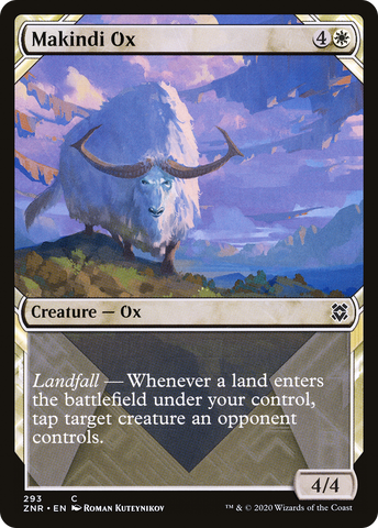 {C} Makindi Ox (Showcase) [Zendikar Rising][ZNR 293]