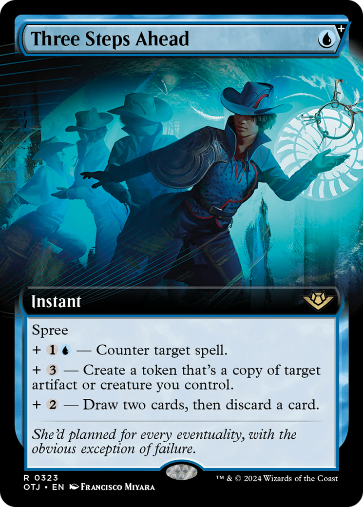 {@R} Three Steps Ahead (Extended Art) [Outlaws of Thunder Junction][OTJ 323]