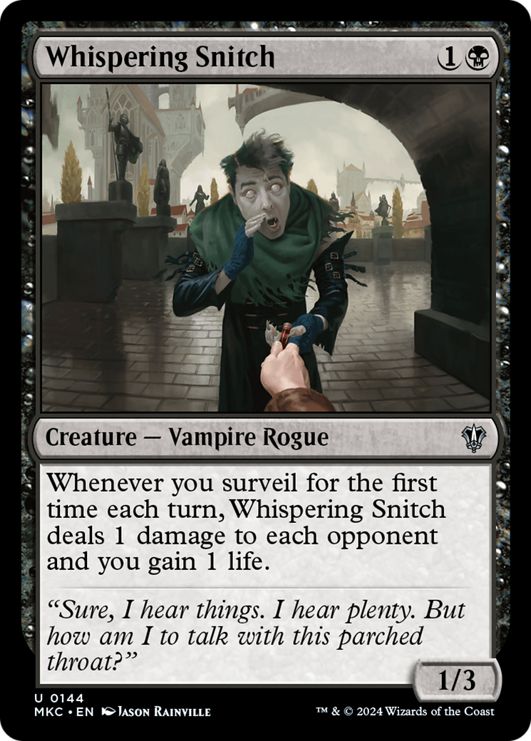 {C} Whispering Snitch [Murders at Karlov Manor Commander][MKC 144]