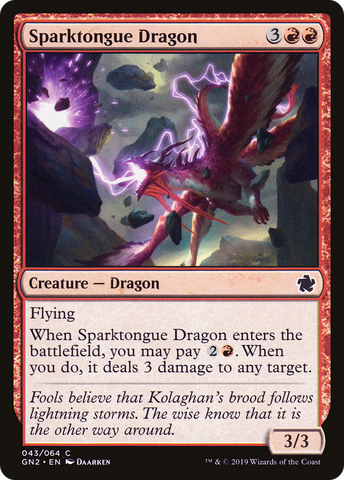 {C} Sparktongue Dragon [Game Night 2019][GN2 043]