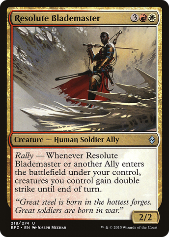 {C} Resolute Blademaster [Battle for Zendikar][BFZ 218]