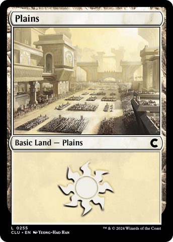 {B} Plains (0255) [Ravnica: Clue Edition][CLU 255]