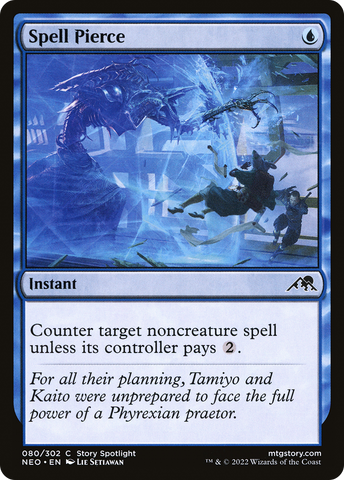 {C} Spell Pierce [Kamigawa: Neon Dynasty][NEO 080]