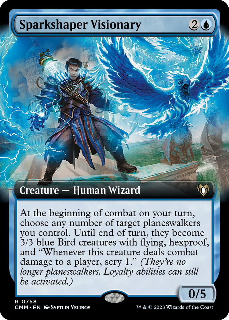 {R} Sparkshaper Visionary (Extended Art) [Commander Masters][CMM 758]