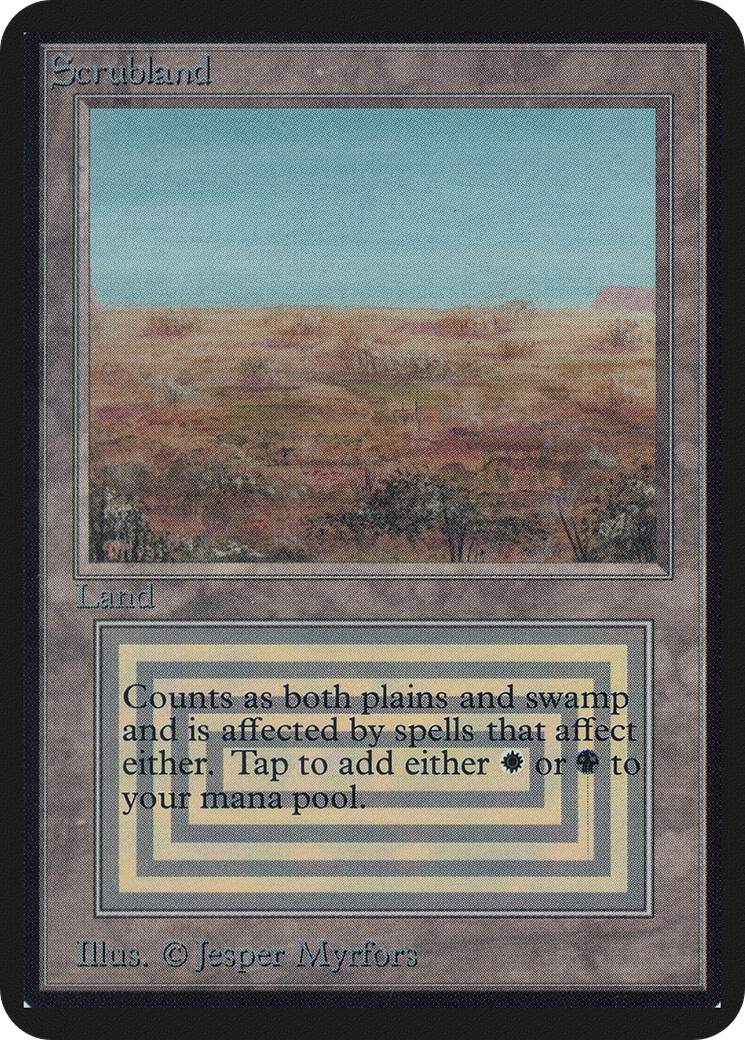 {R} Scrubland [Alpha Edition][LEA 281]