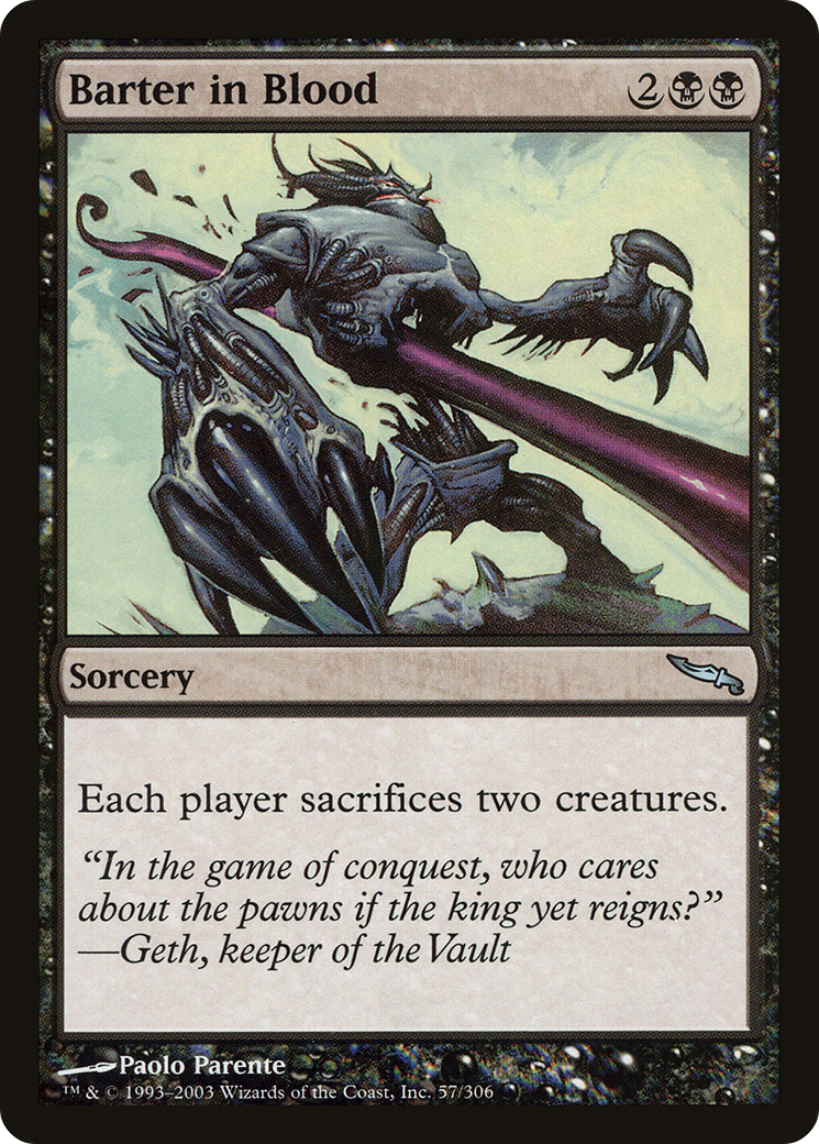 {C} Barter in Blood [Mirrodin][MRD 057]