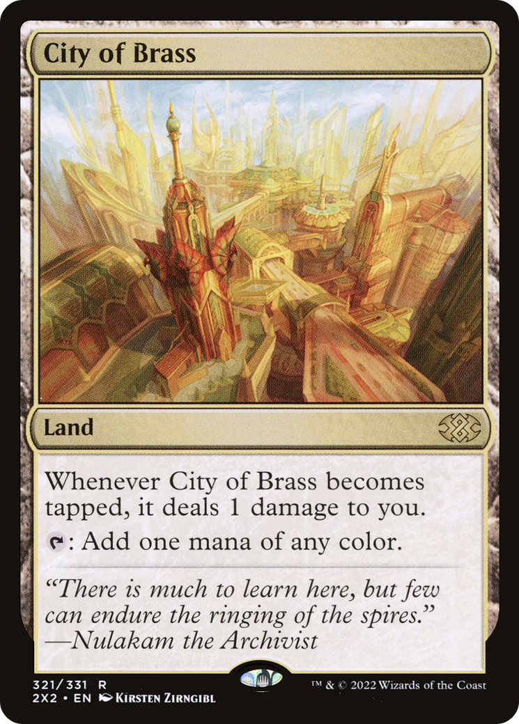 {R} City of Brass [Double Masters 2022][2X2 321]