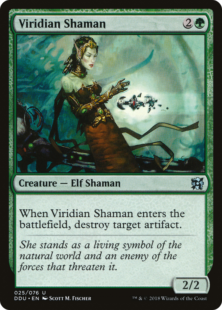 {C} Viridian Shaman [Duel Decks: Elves vs. Inventors][DDU 025]