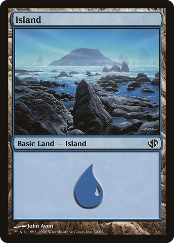 {B}[DDB 030] Island (30) [Duel Decks: Jace vs. Chandra]