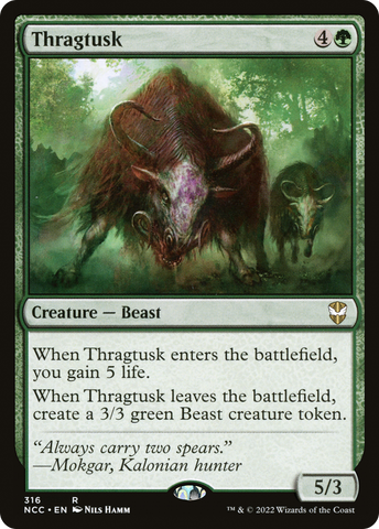 {R} Thragtusk [Streets of New Capenna Commander][NCC 316]