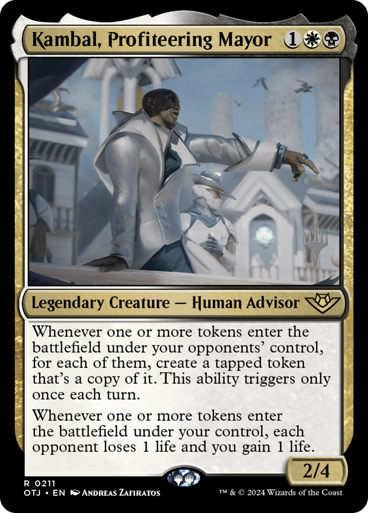 {@R} Kambal, Profiteering Mayor (Promo Pack) [Outlaws of Thunder Junction Promos][PP OTJ 211]