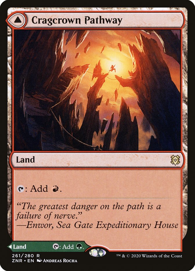 {R} Cragcrown Pathway // Timbercrown Pathway [Zendikar Rising][ZNR 261]