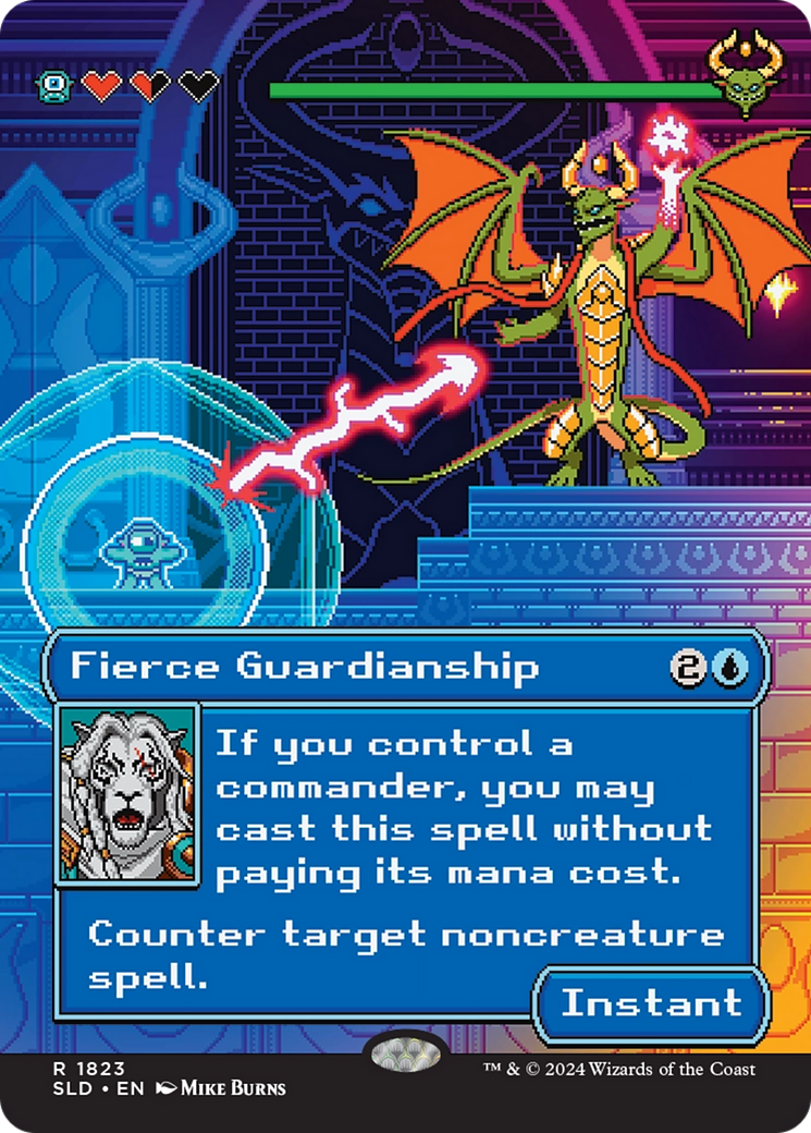 {R} Fierce Guardianship (Rainbow Foil) [Secret Lair Drop Series][RBF SLD 1823]
