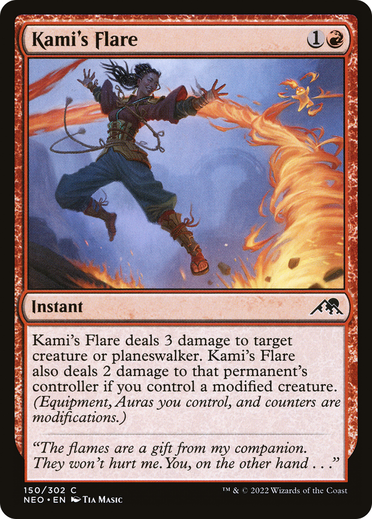 {C} Kami's Flare [Kamigawa: Neon Dynasty][NEO 150]