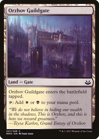 {C} Orzhov Guildgate [Modern Masters 2017][MM3 241]