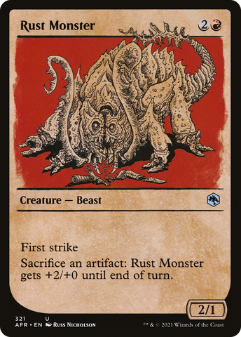 {C} Rust Monster (Showcase) [Dungeons & Dragons: Adventures in the Forgotten Realms][AFR 321]