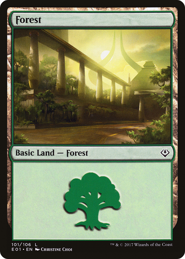 {B}[E01 101] Forest (101) [Archenemy: Nicol Bolas]