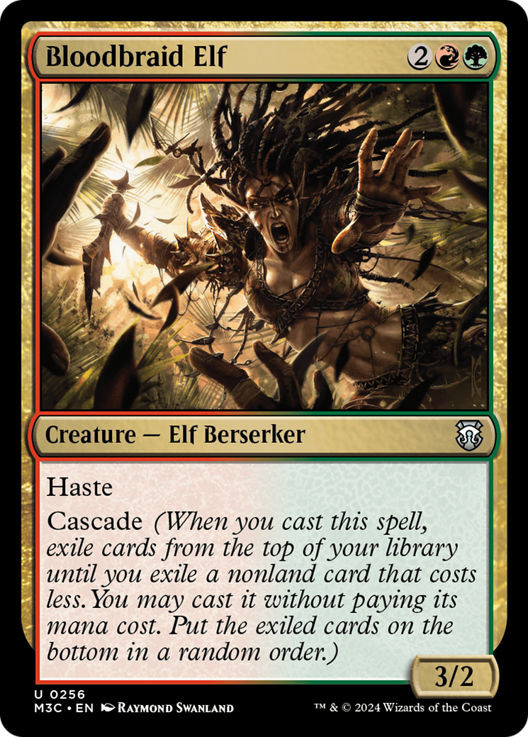 {C} Bloodbraid Elf (Ripple Foil) [Modern Horizons 3 Commander][RPF M3C 256]