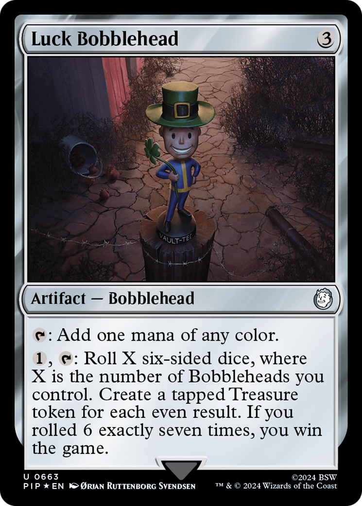 {C} Luck Bobblehead (Surge Foil) [Fallout][PIP 663]