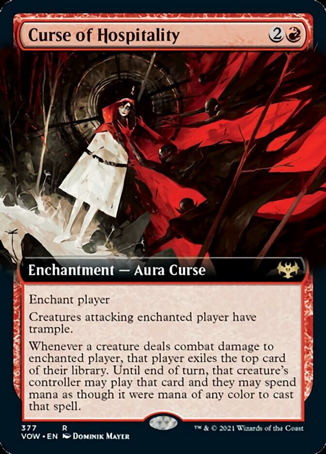 {R} Curse of Hospitality (Extended Art) [Innistrad: Crimson Vow][VOW 377]