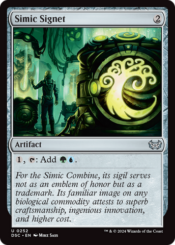 {C} Simic Signet [Duskmourn: House of Horror Commander][DSC 252]