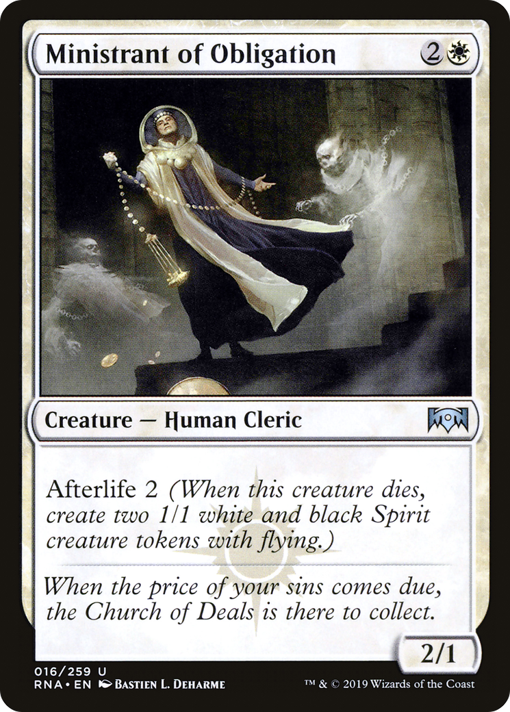 {C} Ministrant of Obligation [Ravnica Allegiance][RNA 016]