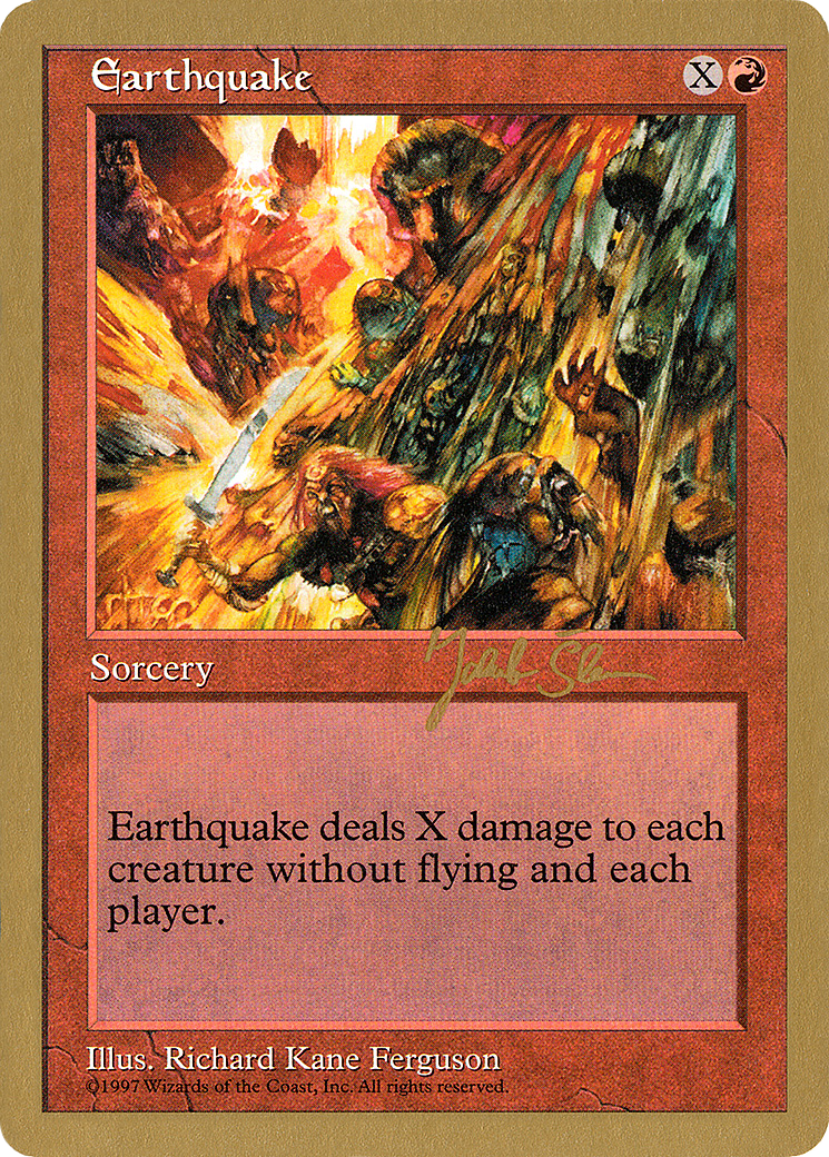 {R} Earthquake (Jakub Slemr) [World Championship Decks 1997][GB WC97 JS223]