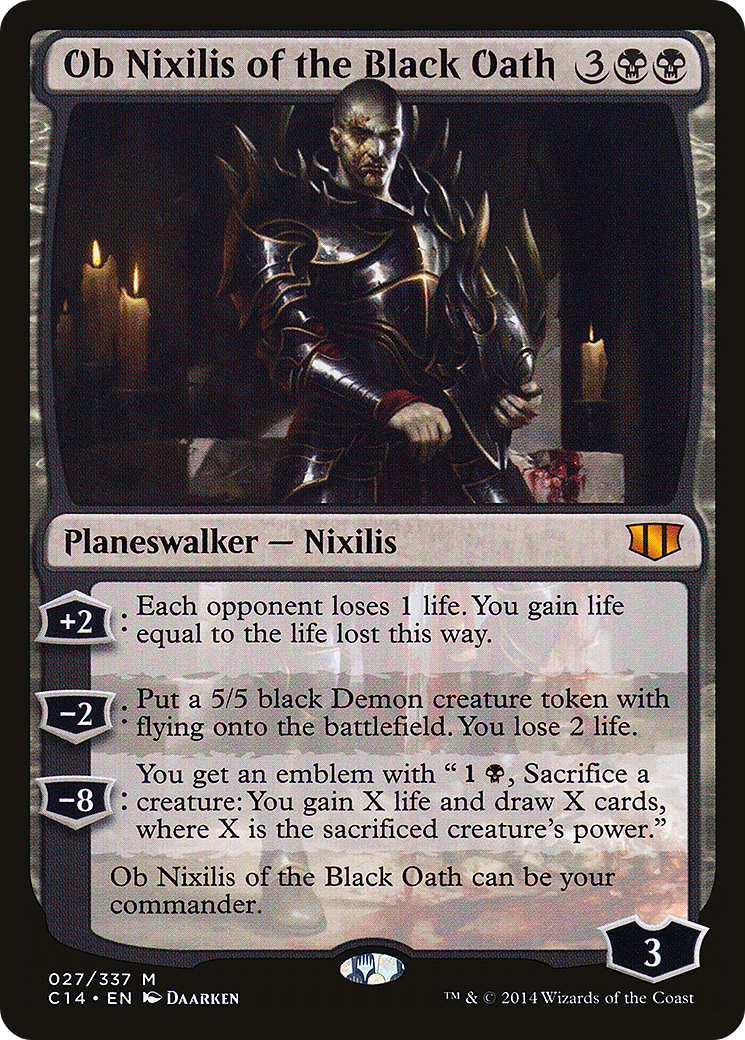 {R} Ob Nixilis of the Black Oath [Commander 2014][C14 027]