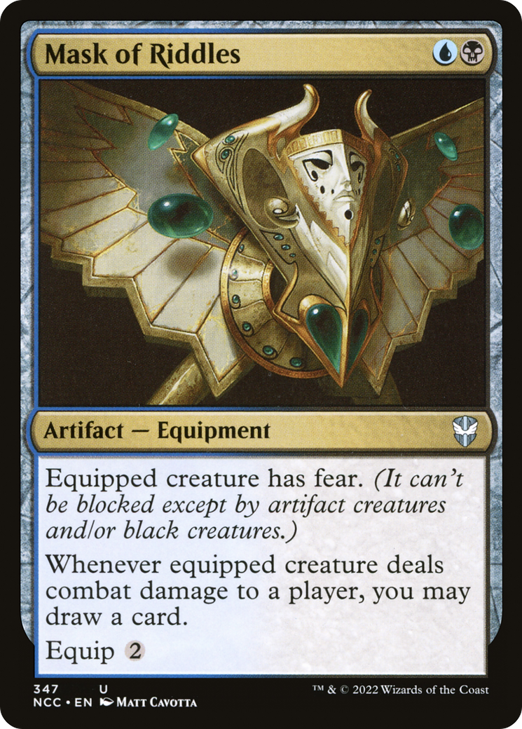 {C} Mask of Riddles [Streets of New Capenna Commander][NCC 347]