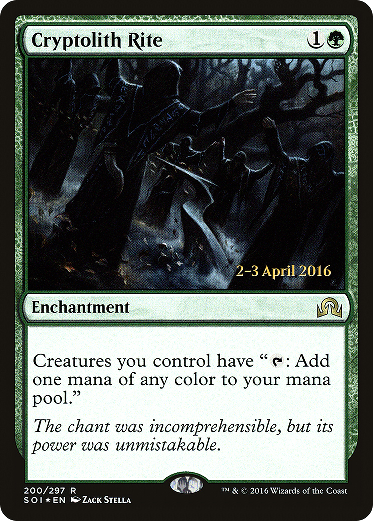 {R} Cryptolith Rite [Shadows over Innistrad Prerelease Promos][PR SOI 200]