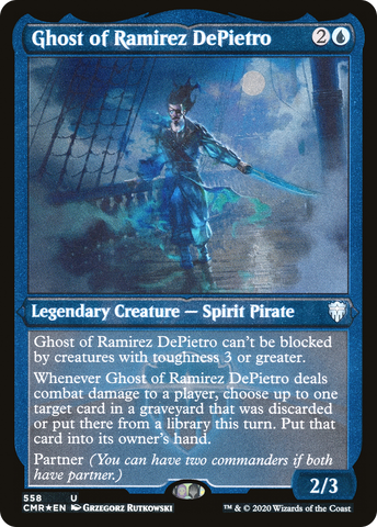 {C} Ghost of Ramirez DePietro (Etched) [Commander Legends][CMR 558]