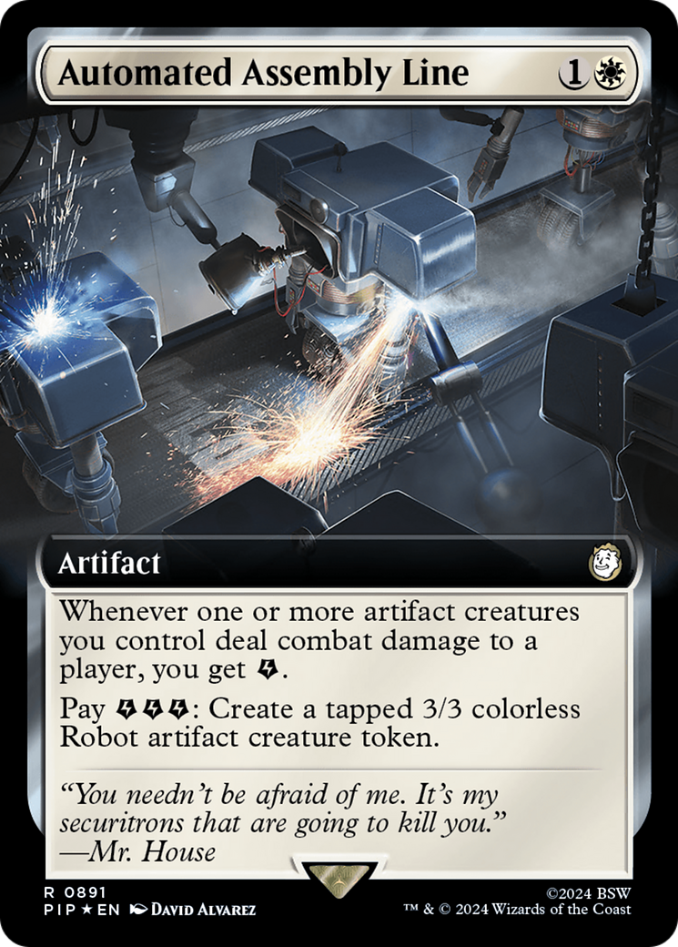 {R} Automated Assembly Line (Extended Art) (Surge Foil) [Fallout][PIP 891]