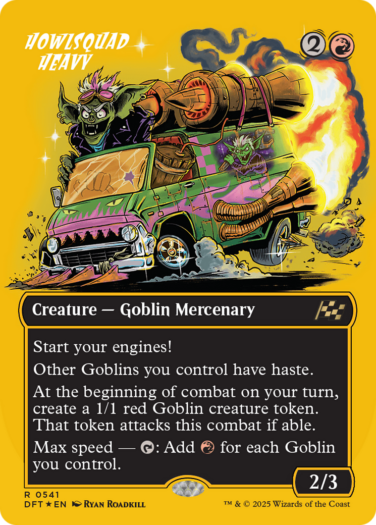 {@R} Howlsquad Heavy (Borderless) (First-Place Foil) [Aetherdrift][DFT 541]
