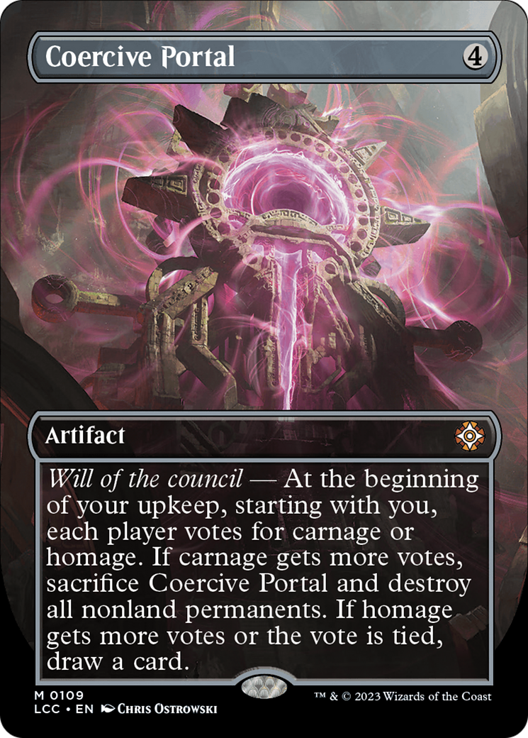{R} Coercive Portal (Borderless) [The Lost Caverns of Ixalan Commander][LCC 109]