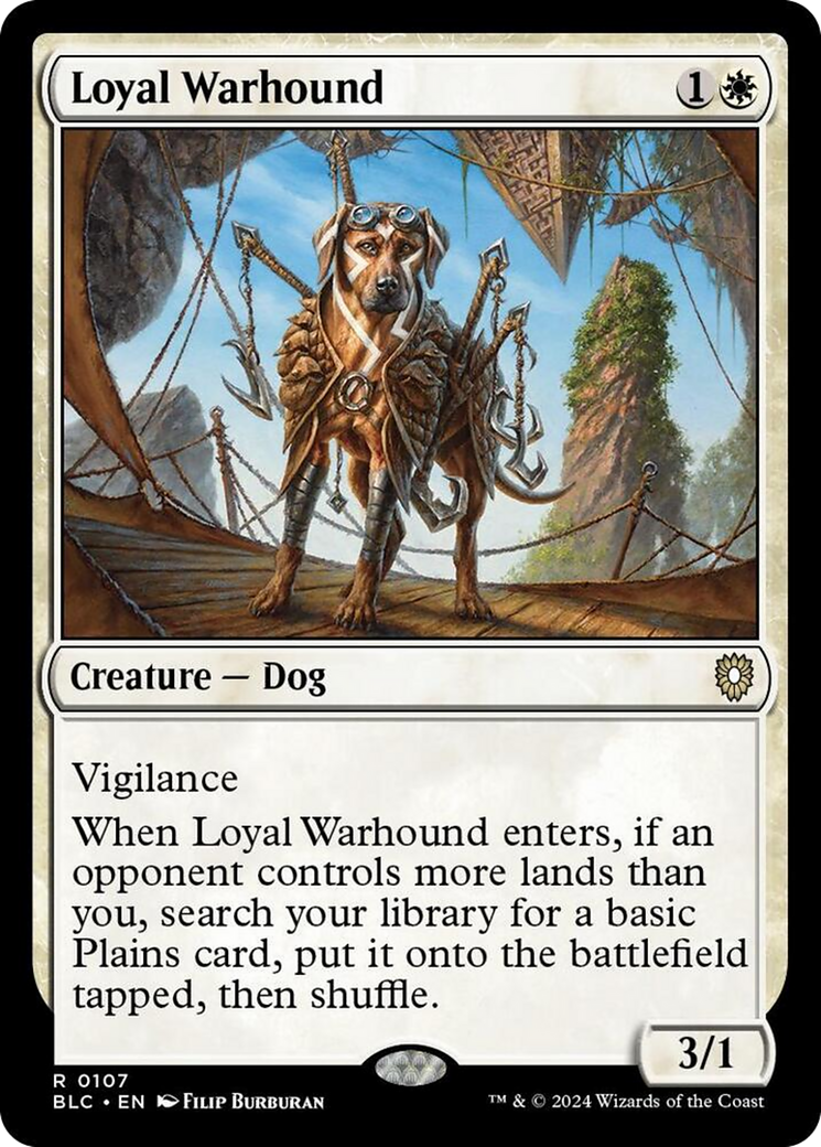 {R} Loyal Warhound [Bloomburrow Commander][BLC 107]