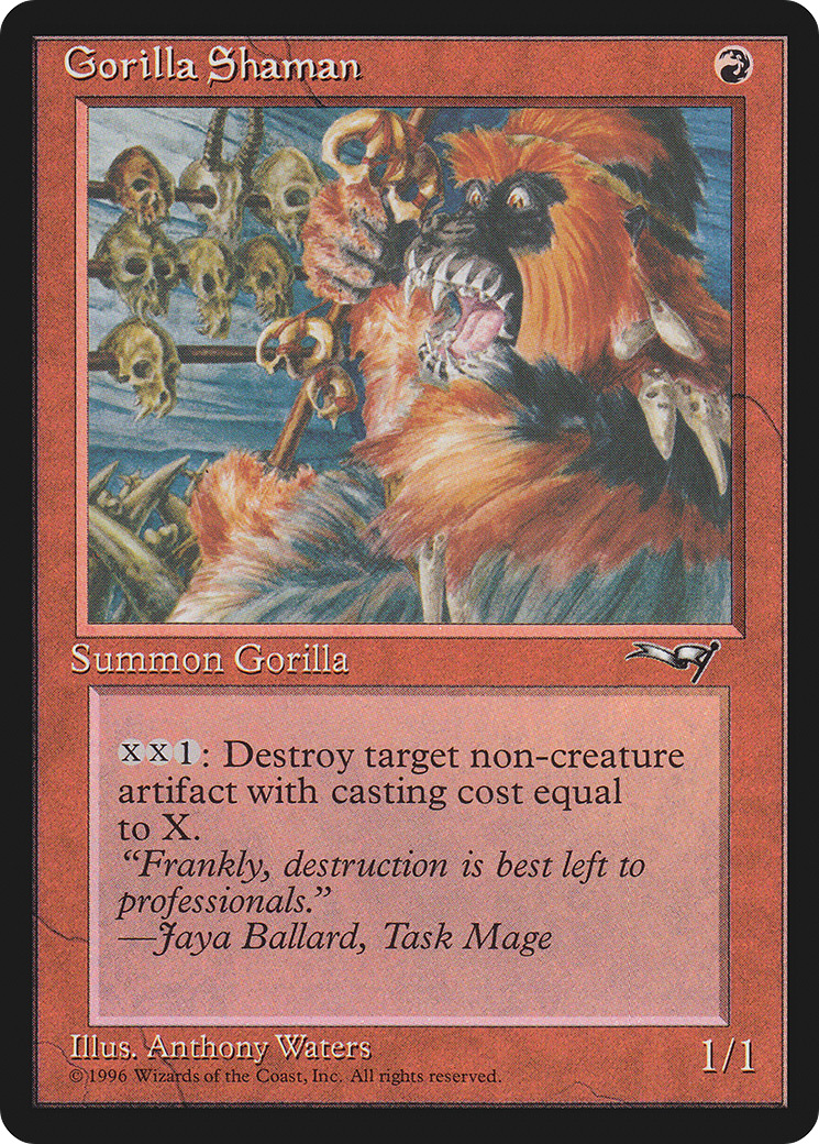 {C} Gorilla Shaman (Skulls in Background) [Alliances][ALL 72B]