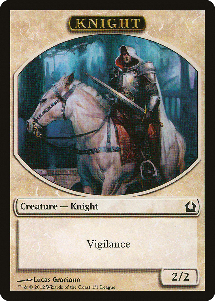 {T} Knight Token [League Tokens 2012][TL12 002] - Misty Mountain Games